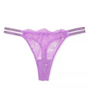 Victoria’s Secret Double Shine Strap Thong Panty. 💜